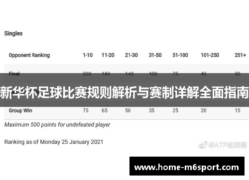 新华杯足球比赛规则解析与赛制详解全面指南